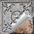 Bourbon - Hand Painted - Tin Ceiling Tile - #520 - 24"x24" - Shabby Chic Copper (This is reference for Finish only not the design)
