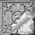 Bourbon - Hand Painted - Tin Ceiling Tile - #520 - 24"x24" - Shabby Chic Gray (This is reference for Finish only not the design)
