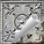 Bourbon - Hand Painted - Tin Ceiling Tile - #520 - 24"x24" - Shabby Chic Metallic Silver (This is reference for Finish only not the design)