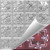 Florentine - Hand Painted - Tin Ceiling Tile - #210 - 24"x24" - Burnt Crimson (This is reference for Finish only not the design)