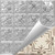Florentine- Hand Painted - Tin Ceiling Tile - #210 - 24"x24" - White Gold Metallic (This is reference for Finish only not the design)