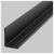 Ceiling Connex - 92 in - Wall L Support - Black