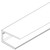 Ceiling Connex - 95 in - Wall U Support - White