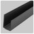 Ceiling Connex - 92 in - Wall U Support - Black