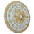 Arabic Caprice IV - FAD Hand Painted Ceiling Medallion - #CCMF-116-4
