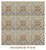Golden Prague VII - FAD Hand Painted Ceiling Tile 24 in X 24 in - #CTF-016-7 Installed view