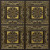 Chamonix - Faux Tin Ceiling Tile - Glue up - 24 in x 24 in - #203  -  Antique Brass
