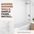 Herringbone Tile - MirroFlex - Tub and Shower Walls - Gloss White - Featured Image