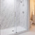 Herringbone Tile - MirroFlex - Tub and Shower Walls - Marble - Installed