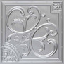 204 Faux Tin Ceiling Tile  - Silver