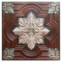Large Snowflake III - FAD Hand Painted Ceiling Tile - #CTF-003-3
