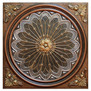 Rose Window - FAD Hand Painted Ceiling Tile - #CTF-007