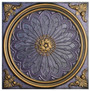 Rose Window III - FAD Hand Painted Ceiling Tile - #CTF-007-3