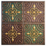 Wrought Iron V - FAD Hand Painted Ceiling Tile - #CTF-008-5