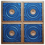 Grandma’s Doilies Quartet III - FAD Hand Painted Ceiling Tile - #CTF-018-3
