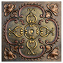 Alhambra IV - FAD Faux Patina Finish Hand Painted Ceiling Tile - #CTF-010-4
