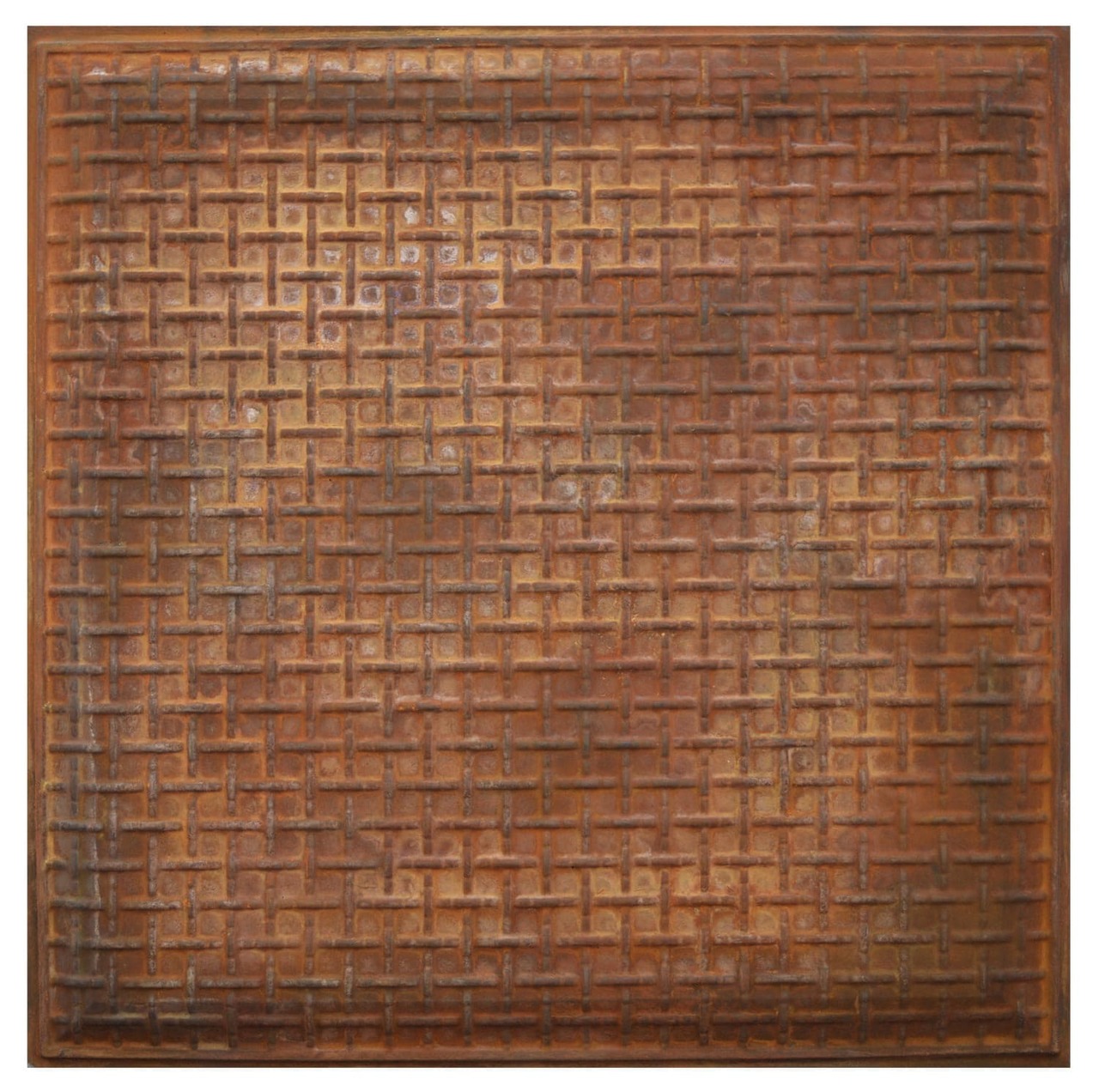 Rustic Lattice Iv Fad Faux Patina Finish Hand Painted Ceiling