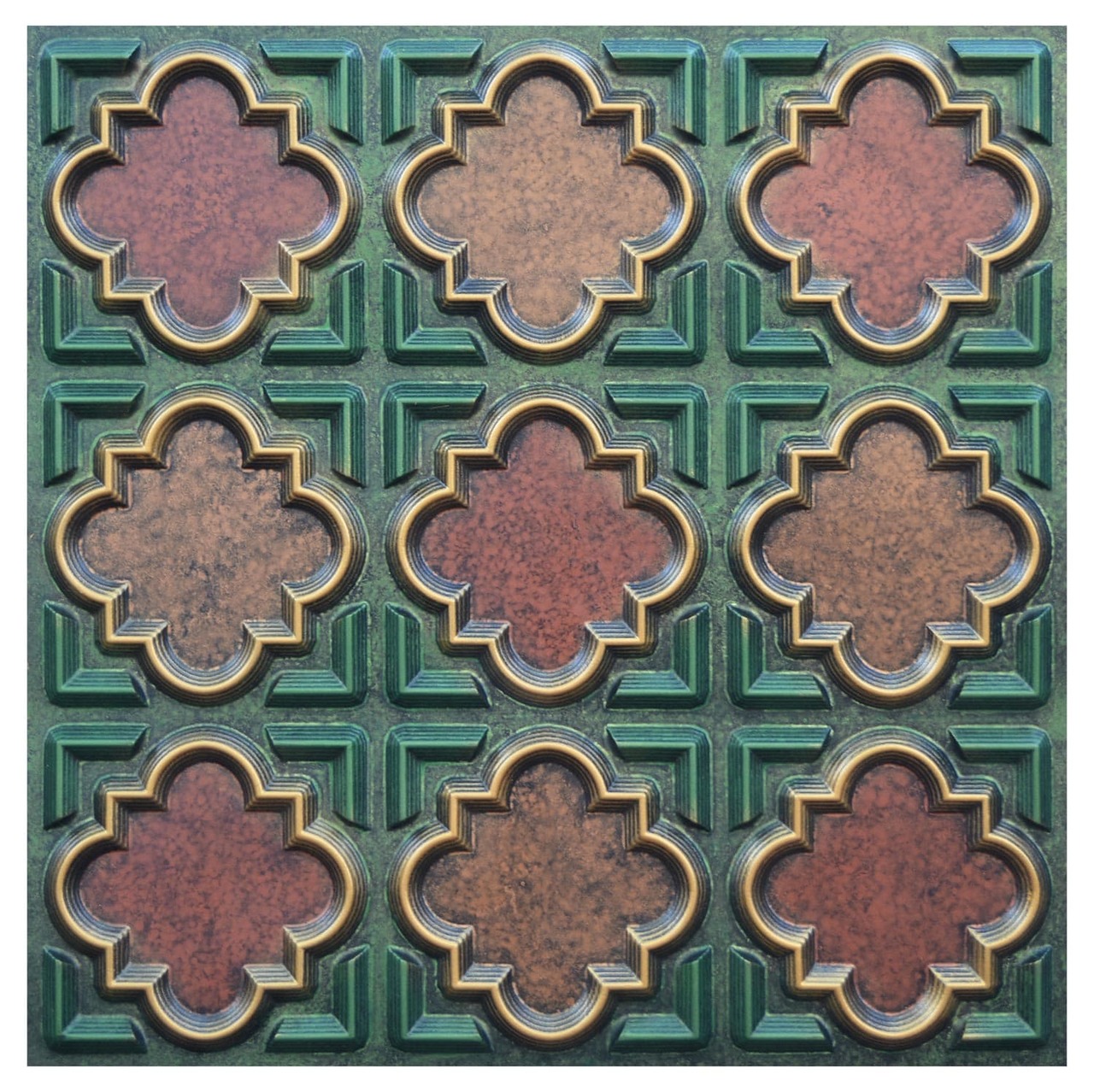 Casablanca Iii Fad Hand Painted Ceiling Tile Ctf 020 3