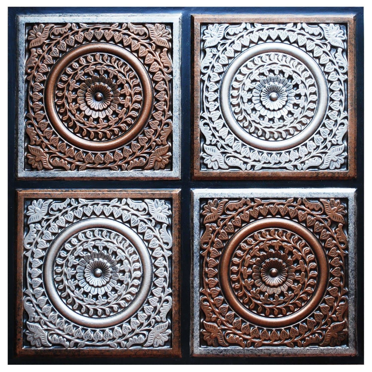 Grandma S Doilies Quartet Fad Hand Painted Ceiling Tile Ctf 018