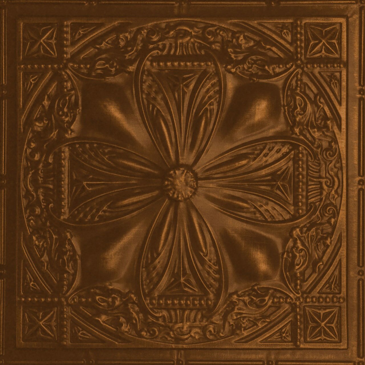 Renaissance - Shanko - Hand Painted - Tin Ceiling Tile - #512