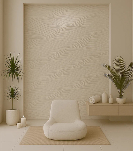 Wind Seamless Glue-up 3D Wall Panels