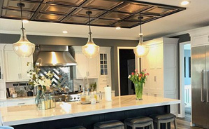 DIY Install Glue Up Ceiling Tiles