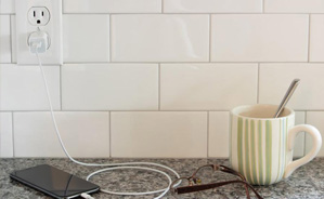Install Backsplash Around Outlets