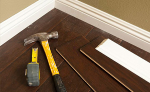 Install Baseboard Molding On Uneven Floor