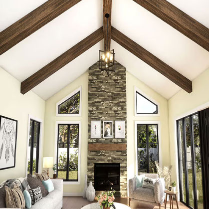 Faux Wood Beams Lifestyle Image