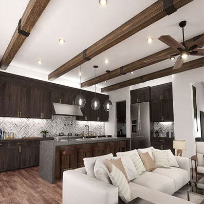 Faux Wood Beams Lifestyle Image