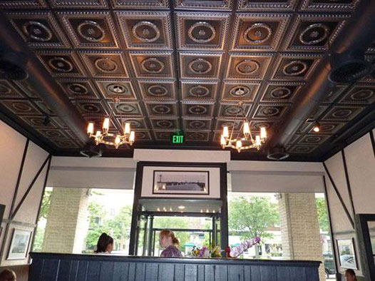 Laurel Wreath – Faux Tin Ceiling Tile – #210 - Antique Silver Laurel Wreath – Faux Tin Ceiling Tile – #210 - Antique Silver