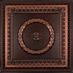 1 inche deep design 210 in Antique Copper is made from PVC