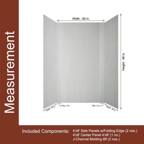 Tub And Shower Walls - Measurement