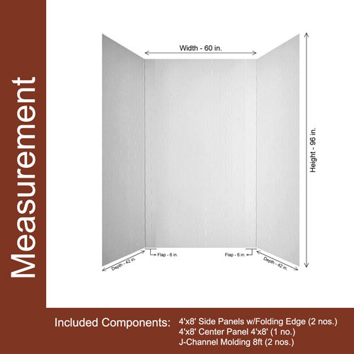 Tub And Shower Walls - Measurement