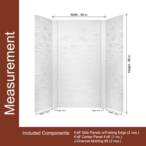 Tub And Shower Walls - Measurement