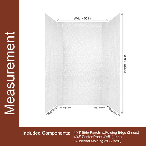 Tub And Shower Walls - Measurement