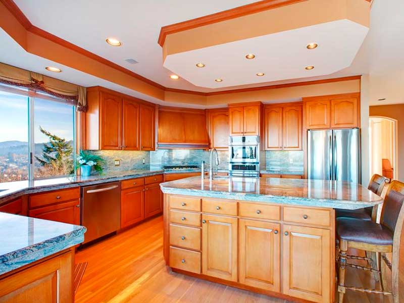 coffered ceiling kitchen