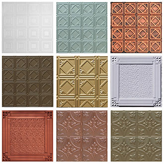 Sample Pack of 3 Full Faux Tin Tiles of Your Choice - Made to Order