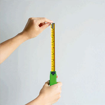 Measure the size of the wall