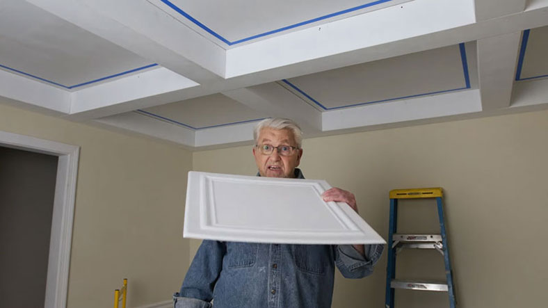 Putting Up Ceiling Tile