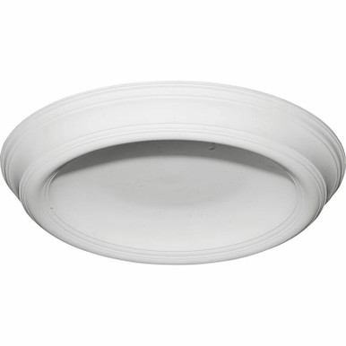 Traditional Smooth Surface Mount - Urethane Ceiling Dome 37-3/8 in x 26-1/2 in x 4-1/2 in - #DOME37TR