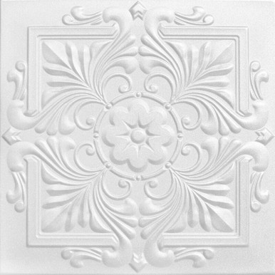 Victorian Glue-up Styrofoam Ceiling Tile 20 in x 20 in - #R14