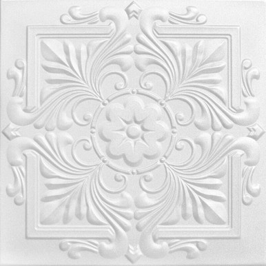 Victorian 20 in x 20 in Glue-up Styrofoam Ceiling Tile Pack - #R14