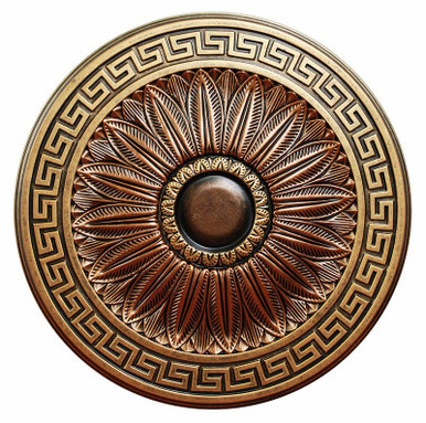 Greek Idyll - FAD Hand Painted Ceiling Medallion 20 in - #CCMF-130