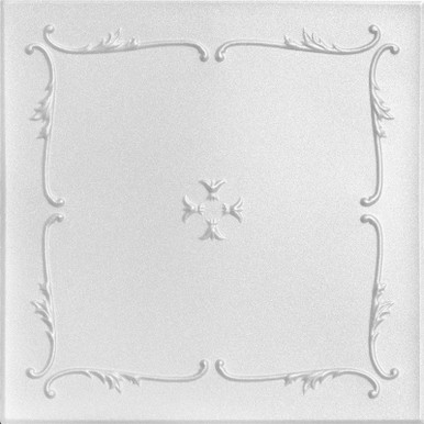 Spring Buds 20 in x 20 in Glue-up Styrofoam Ceiling Tile Pack - #R05