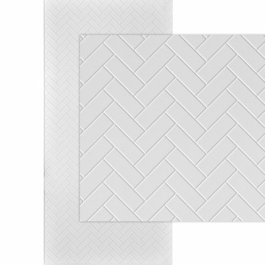 Herringbone Tile MirroFlex 4x8 / 4x10 Glue Up PVC 3D Wall Panels