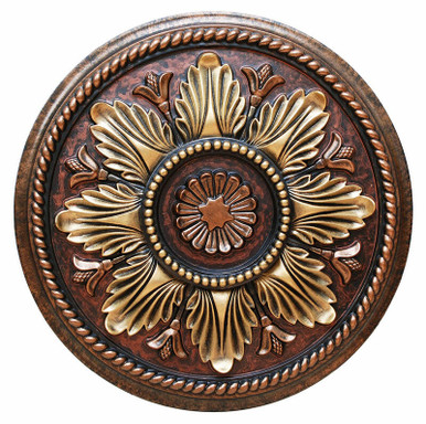 Fresh Bloom - FAD Hand Painted Ceiling Medallion 18 in - #CCMF-075