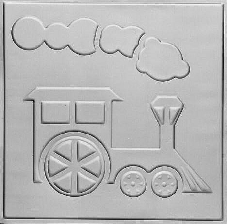 Toy Train - Aluminum Ceiling Tile - 24"x24" - #2480