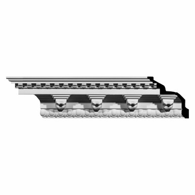 Rosetta - Urethane Crown Moulding - 94-1/2 in x 9 in x 12-1/2 in