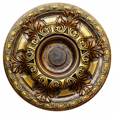 Golden Cup - FAD Hand Painted Ceiling Medallion 23 in - #CCMF-048